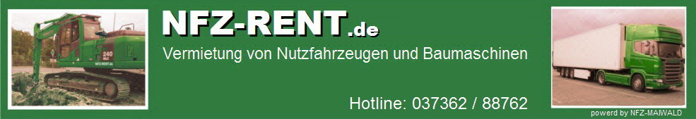 Anhnger mieten / PKW-Anhnger, Wohnwagen, LKW-Anhnger, Sattelauflieger, Tieflader, PKW-Transportanhnger